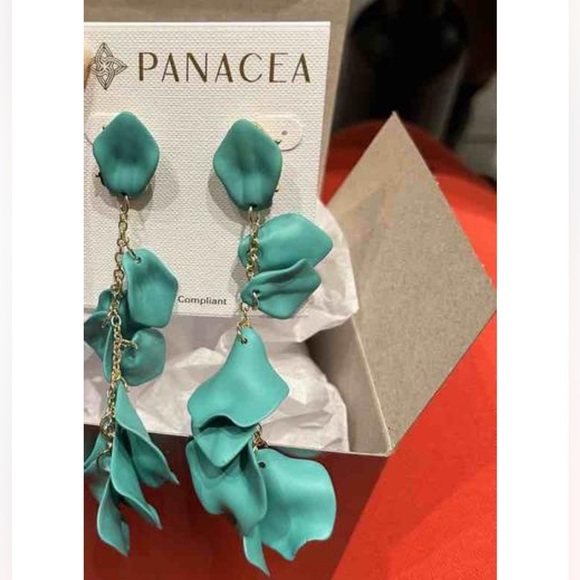 Jewelry - Panacea Turquoise Coated Drop Earrings